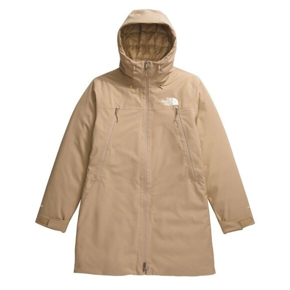 The North Face Mountain Range Down Parka Coat Khaki Stone Sz XXL NWT $400 - Picture 1 of 16